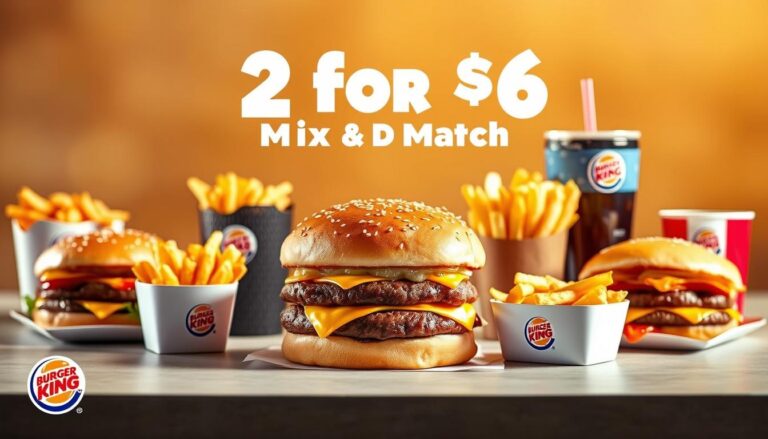 burger king 2 for 6 mix and match