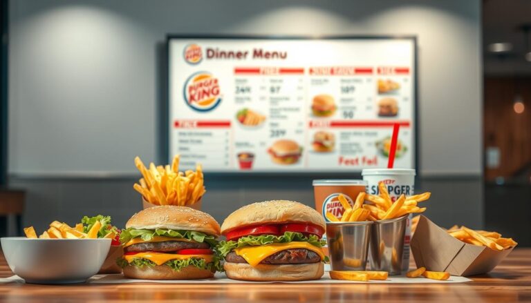 burger king dinner menu