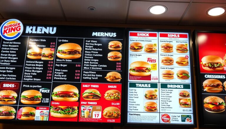 burger king menu with prices