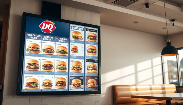dairy queeen burger menu