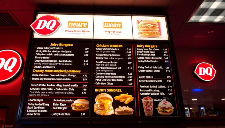 dairy queen dinner menu